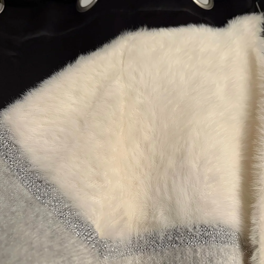 Joseph Ribkoff open front cardigan soft fuzzy warm - Picture 5 of 11